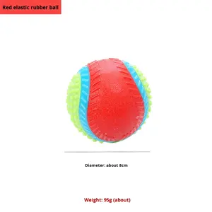 Fabrika sığır lezzet dayanıklı kauçuk köpek çiğnemek top agresif chechepet diş temizleme oyuncak Bite dayanıklı interaktif oyuncak - Product Image 2