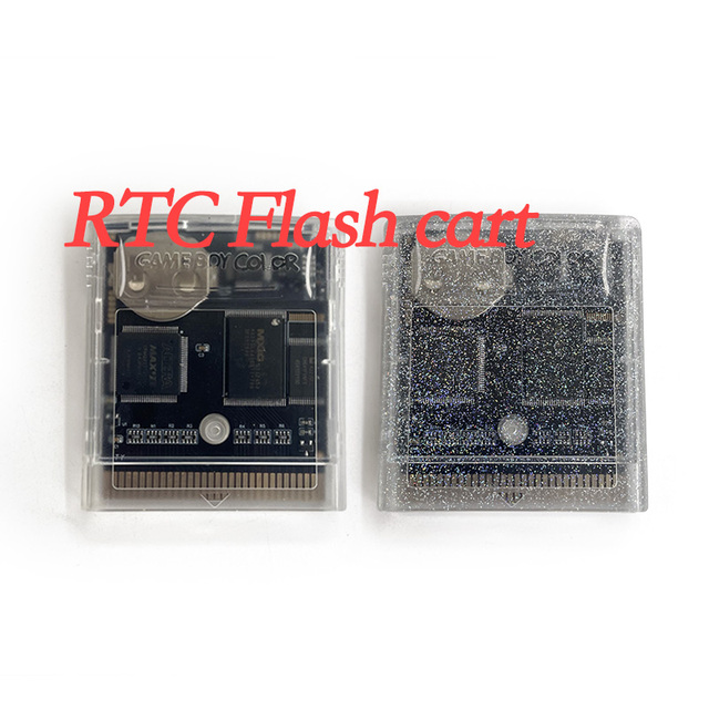 RTC Flash Cart Support Gbxcart Transparent Shell Retro Handheld Everdrive for GB/GBC MCB3