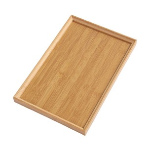 Plateau de service en bambou, plusieurs tailles, pour hôtel, café, thé, couleur unie - Product Image 5