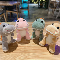 Gantungan Tas Boneka Dinosaurus Plush, Boneka Pasangan, Mainan Boneka Plush, Gantungan Kunci Kartun, Perhiasan Tas Sekolah, Gantungan Kunci Mobil