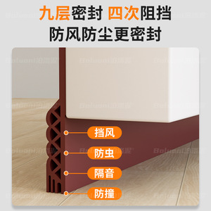 แถบซีลกันเสียงซิลิโคนสำหรับติดตั้งสกรูประตู 3 ชั้น รุ่น CZ 0917 - Product Image 4