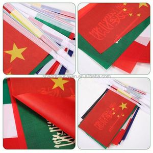 ธงโพลีเอสเตอร์ 100% สำหรับงานขายส่ง พิมพ์ลายดิจิทัล ธงมือถือแบบต่างๆ สำหรับประเทศต่างๆ ในเทศกาลจูนทีนธ์ - Product Image 2