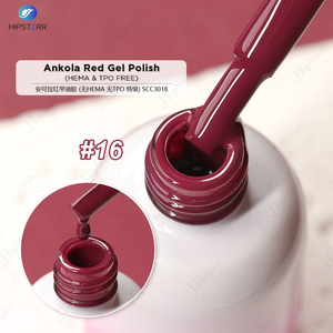 ยาทาเล็บเจลสีแดง Ankola ปราศจากสาร HEMA และ TPO สีแดงเชอร์รี่พริก ติดทนนาน สีแดงไวน์ เชอร์รี่  สำหรับยูวีแอลอีดี  รับทำโลโก้ตามสั่ง - Product Image 3