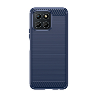 Pour Honor X9A X8A X7A étui antichoc en Fiber de carbone TPU noir housse de téléphone pour Huawei X6A X6 X5 X40 X50i