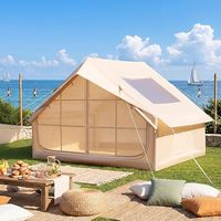 Tente gonflable à installation rapide en 1 minute, avec grandes portes et pompe manuelle, tentes gonflables imperméables en Oxford pour le camping avec fenêtre de toit