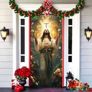 Nouvelle Décoration de Porte en Tapisserie, Rideau de Porte de Noël, Drapeau de Fond, Toile de Fond Le Cauchemar Avant Noël, Tissu à Suspendre à la Porte - Product Image 5