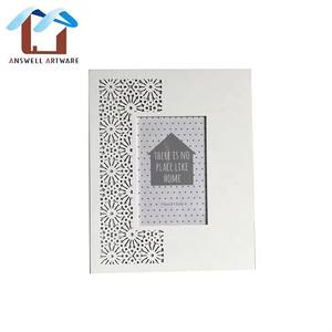 <span class=keywords><strong>Marcos</strong></span> De Foto para decoración De pared del hogar, marco De fotos blanco grabado, diseño tallado <span class=keywords><strong>A4</strong></span>, imagen De madera - Product Image 3