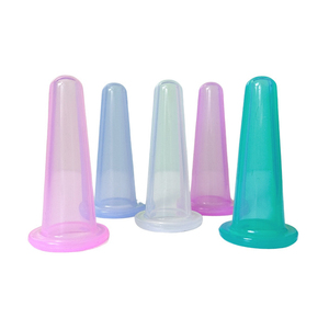 Ventouses de massage en silicone anti-cellulite pour le visage et le corps, ensemble de ventouses faciales à aspiration sous vide - Product Image 5