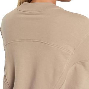 เสื้อฮู้ดดี้ผู้หญิง แขนยาว คอกลม สีพื้น ทรงหลวม สไตล์ลำลอง ไซส์ใหญ่ สำหรับผู้หญิง จาก EMO Wholesale - Product Image 3