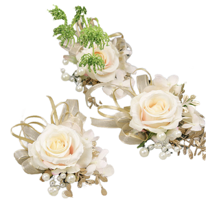 人工結婚式の花真珠付きの新しい花嫁コサージュ製シルク生地ハロウィン卒業母の日メーカーサプライヤー - Product Image 2