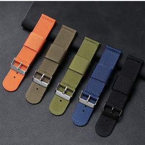 Per <span class=keywords><strong>Huawei</strong></span> cinturino in tela di Nylon per uomo e donna, compatibile con Seiko 18 mm2 0/22/24mm applicabile al braccialetto dell'orologio con fibbia - Product Image 6