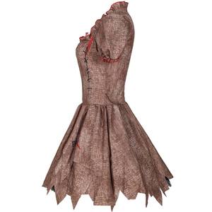 Disfraz de Muñeca Fantasma, Vestido de Novia Victoriana Extraña para Adultos de Halloween, HOHC-015 - Product Image 5