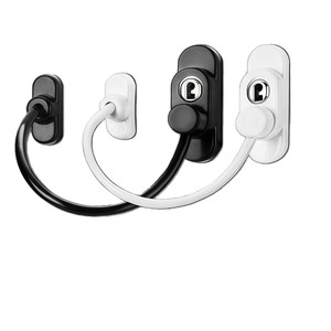 Verrou de sécurité pour fenêtre Kaishengxi en alliage de zinc, loquet de fenêtre coulissante, protection antivol, design moderne et simple - Product Image 2