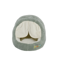 Lit pour chien et chat en peluche Furret au design élégant 2026, panier de luxe pour animaux de compagnie avec motif animalier solide, idéal pour un sommeil profond