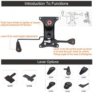 GH005 Mécanisme d'accessoires de meubles commerciaux en métal noir multifonctionnel de haute qualité à bas prix en gros - Product Image 2