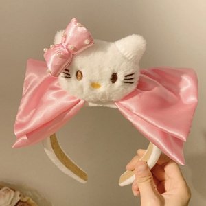 ที่คาดผมขนปุยลายการ์ตูนน่ารักตลกๆ ทำมือ สำหรับผู้หญิง ฤดูใบไม้ร่วง ฤดูหนาว  แบบคลุมศีรษะสูง ใช้สำหรับล้างหน้า แต่งหน้า - Product Image 4