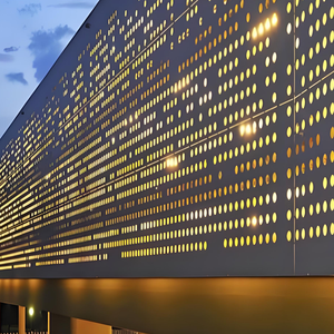 Tùy chỉnh nhôm đục lỗ tấm Trần cách âm phân vùng bức tường bán buôn kích cỡ - Product Image 5