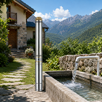 Pompe à eau submersible électrique FLY en gros 3SDM4/16 220V 50Hz avec moteur à fil de cuivre pour le traitement de l'eau potable en puits profond