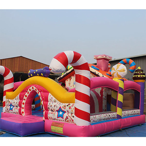 2025 meilleur choix géant PVC gonflable videur toboggan piscine hache volante jeu de lancer comprend souffleur-installation facile 2 ans - Product Image 4