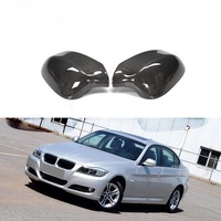 Coques de rétroviseurs latéraux en fibre de carbone pour BMW Série 3 E90 E91 LCI 09-11 335i 328i, remplacement complet