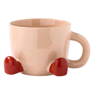 Creative Foot-Shaped <b>Ceramic</b> Mug With Green Feet Cute Cartoon Design For Coffee Tea Gift <b>Cup</b> - Product Image 4