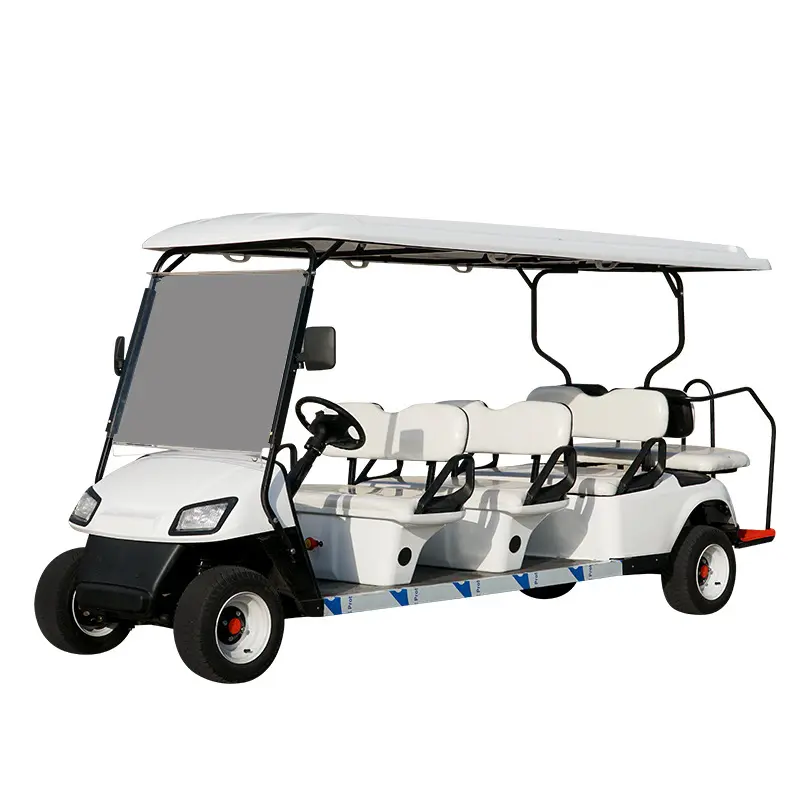 سيارة دورية كهربائية جولة سياحية في منطقة المناظر الطبيعية الخلابة 4 مقاعد 6 مقاعد 8 مقاعد