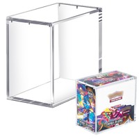 Boîte d'affichage magnétique en acrylique personnalisée PMMA2026032602, boîte d'affichage magnétique anti-UV originale, boîte d'affichage ETB pour cartes de jeu, forme irrégulière