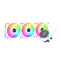 Refroidisseur d'eau AIO pour CPU 360 mm, tête de pompe miroir ARGB, ventilateur hydraulique silencieux, refroidissement liquide pour PC de bureau, vente en gros directe usine