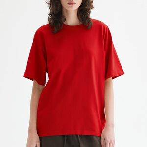 เสื้อยืดคอกลมแบบสวมใส่สบาย ผลิตในอเมริกา ผ้าฝ้ายถัก 100% ทรงโอเวอร์ไซส์ สีพื้น แขนสั้น ผ้าไม่ยับ น้ำหนัก 305 กรัม - Product Image 4