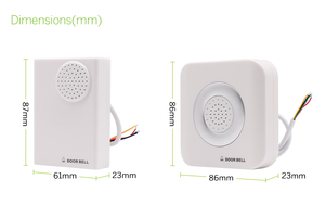 <span class=keywords><strong>Sonnette</strong></span> <span class=keywords><strong>filaire</strong></span> <span class=keywords><strong>12V</strong></span> ignifuge DING DONG pour systèmes de contrôle d'accès - Product Image 6
