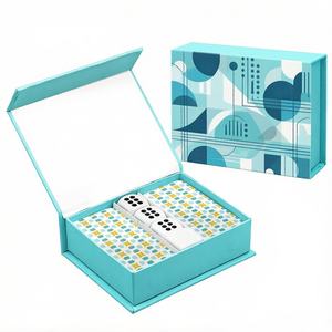 Juego de Cartas de Mahjong Americanas de Lujo, de Plástico, Personalizables, Baraja Completa de Póker y Mahjong Premium - Product Image 5