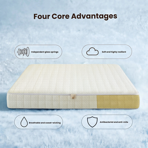 Colchón de Espuma Viscoelástica Híbrida Moderna de Lujo con Muelles Ensacados Individuales, Firme, Transpirable, para Cama Matrimonial, Queen y King, Ideal para Hoteles y Dormitorios - Product Image 4