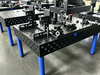 Nouvelle table de soudage 3D SunRay Steel D16 D18 D22 D28, plateforme de soudage modulaire flexible avec dispositifs de fixation pour la soudure robotisée