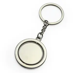 2022 Free Design Custom Metal Keychain With Logo Spinner Key Chain Personalized Keychain