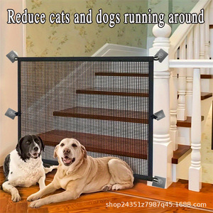 Clôture pour animaux de compagnie rectangulaire, motif à pois noirs, facile à assembler, barrière pour animaux de compagnie d'intérieur et d'extérieur, pour chats, chiens, poulets, canards, protection de sécurité - Product Image 4