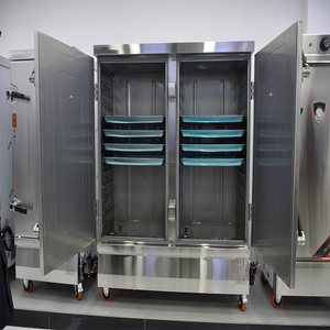 ホテルやレストランのためのダブルドアステンレス钢ガス炊飯器とシーフードスチーマーキャビネット - Product Image 3