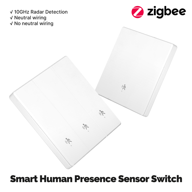 EU UK Human Presence Motion Sensor Light Wall Switch Interruptor Intelligent Smartlife Tuya Light Switch