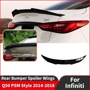 สปอยเลอร์หลังรถยนต์ สำหรับ Q50 รุ่น PSM ปี 2014 2015 2016 2017 2018 ฝากระโปรงท้าย ชุดแต่งภายนอกรถยนต์ - Product Image 1