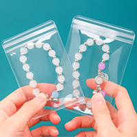 Sacs en plastique PVC imperméables personnalisés imprimés en gros pour colliers, bracelets, boucles d'oreilles, pierres précieuses et artisanat