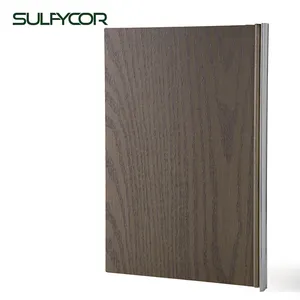 棕色胡桃木板耐火等级A1 9.0毫米厚度氧化镁地板MGO地板砖