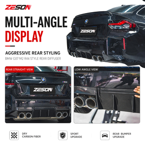 Diffuseur arrière en fibre de carbone sèche style R44 3 pièces pour BMW M2 G87 Coupé 2023+ - Product Image 6