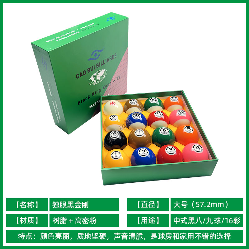 Dragón de un solo ojo negro King Kong tamaño grande 57,2mm