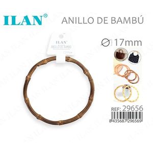 Anello in bambù Iln da 17 mm per borse e accessori - Product Image 1
