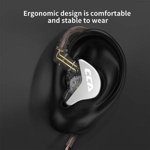 Audífonos Intrauditivos <span class=keywords><strong>CCA</strong></span> <span class=keywords><strong>CRA</strong></span> con Bajos de Alta Fidelidad, Cancelación de Ruido, para Deportes y Videojuegos, 3.5mm con Micrófono, Auriculares con Cable - Product Image 6