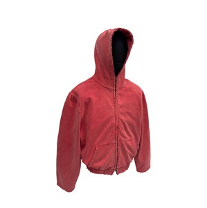 Nueva Sudadera con Capucha de Algodón 100% para Hombre, Estampado Otoño-Invierno, Logotipo Personalizado, Estilo Urbano, Efecto Desgastado, Holgada y Pesada - Product Image 3