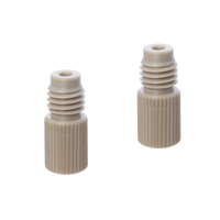Adaptador PEEK Personalizado de 1 Vía, FLL M6, Rosca Métrica Interna, Pieza de Plástico ABS Mecanizada por CNC para Piezas de Motor Industrial