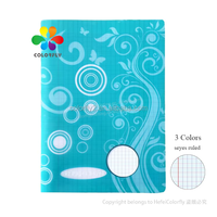Cahiers d'exercices A4 Anhui, 200 pages, couverture PP, papier Seyès, 3 couleurs