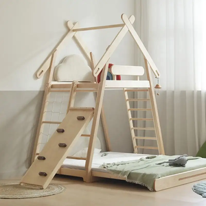 <span class=keywords><strong>Lit</strong></span> de sport en bois Offre Spéciale pour enfant en bas âge avec cadre d'escalade pour l'intérieur - Product Image 4