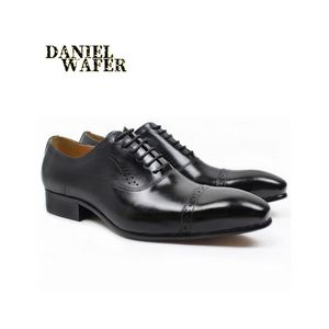 Men Lace up <b>Shoes</b> Dark Brown Elevator Formal Dress <b>Shoes</b> - Product Image 4