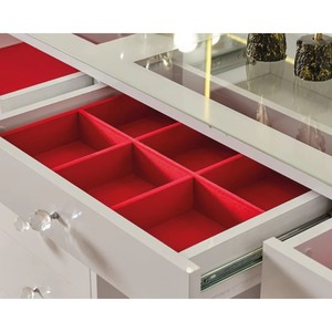 Miroir lumineux moderne personnalisé, favori des influenceuses, facile à assembler, <span class=keywords><strong>pour</strong></span> femme, table de maquillage <span class=keywords><strong>pour</strong></span> centre commercial - Product Image 6